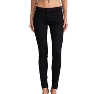 Mother Black Freja Welt Zip Muse Midnight At The Oasis Zip Skinny Jeans size 27